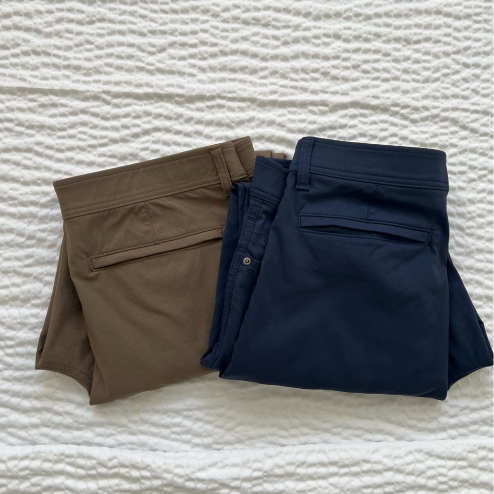 Men’s Pants Bundle- Khaki and Navy Blue- 36x 30